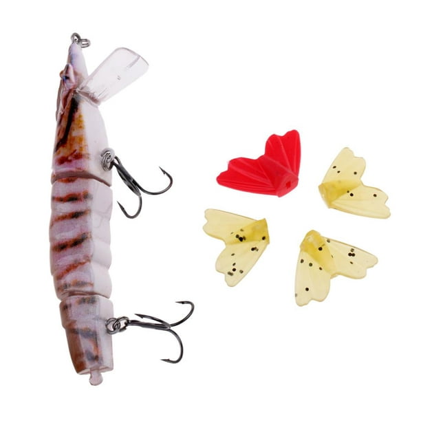 shrimp tails plastic fish bait grub fan tail    20 count bags